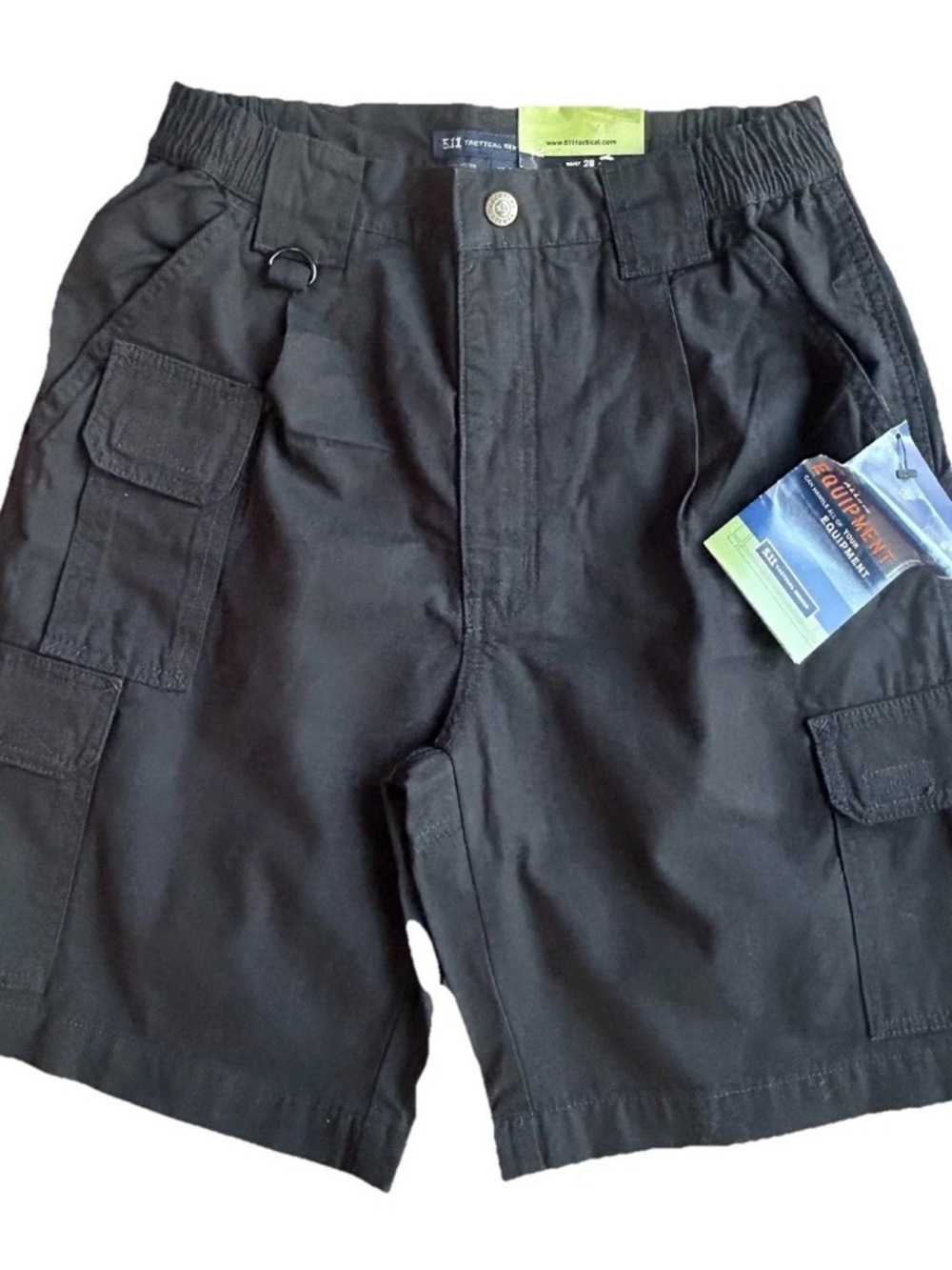 5.11 Tactical Series #73285 Black Cargo Shorts 9” Inseam Size 28 Workwear